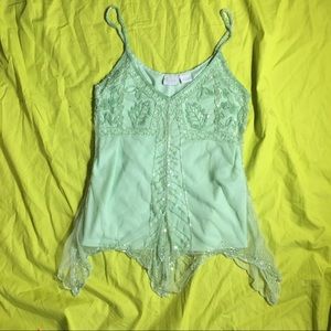 Light Green Camisole Tank Top